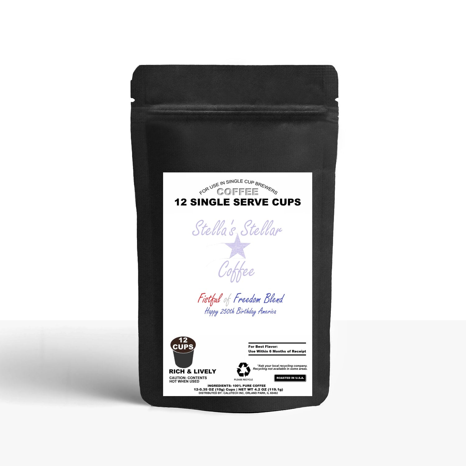Let Freedom Ring - 12 Pack Single Serve Coffee Capsules